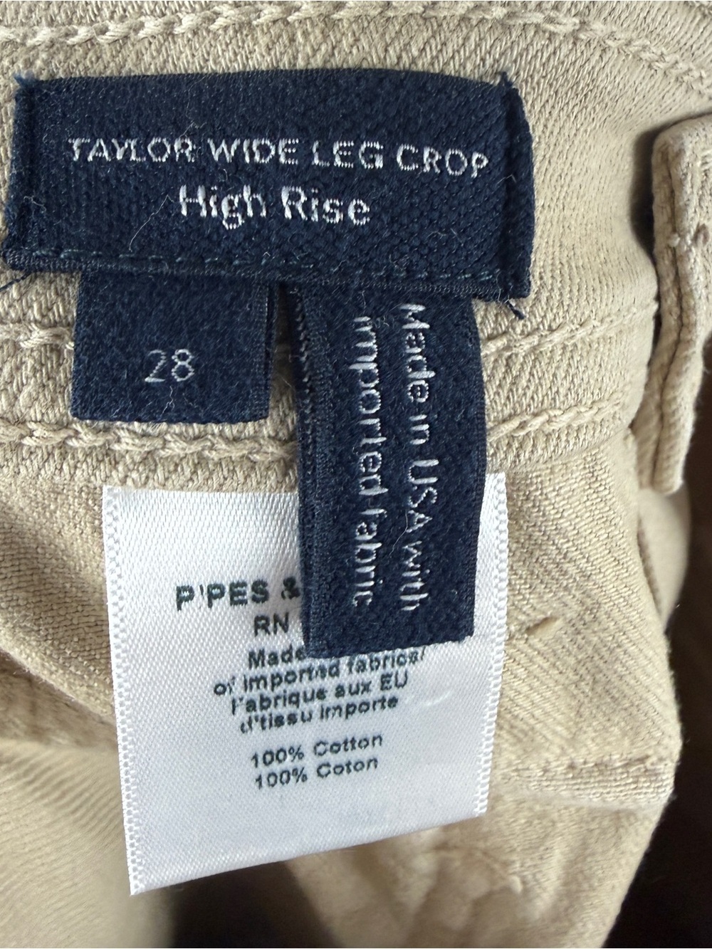 Veronica Beard Taylor High Rise Wide Leg Crop Jeans Size 28 - Picture 9 of 10